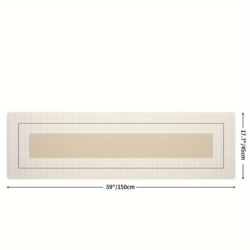 Non-Slip Stain-Resistant Polyester Kitchen Rug Absorbent Easy to Clean