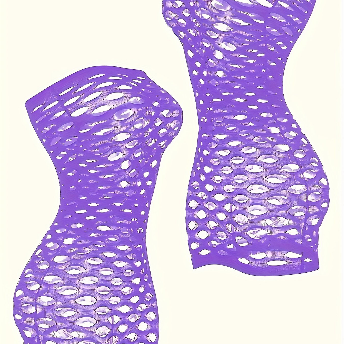 Women's Mesh Panel Lingerie Dress with High Stretch Nylon Spandex Sleeveless Semi-Sheer