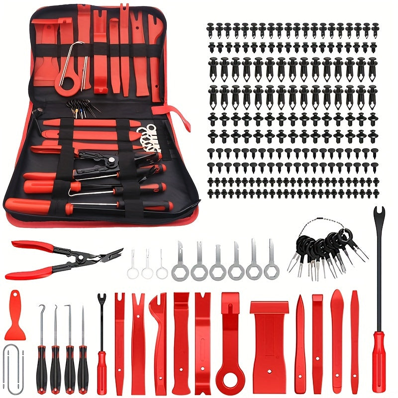 231pcs Car Trim Removal Tool Kit Interior Dashboard Panel Disassembly Set
