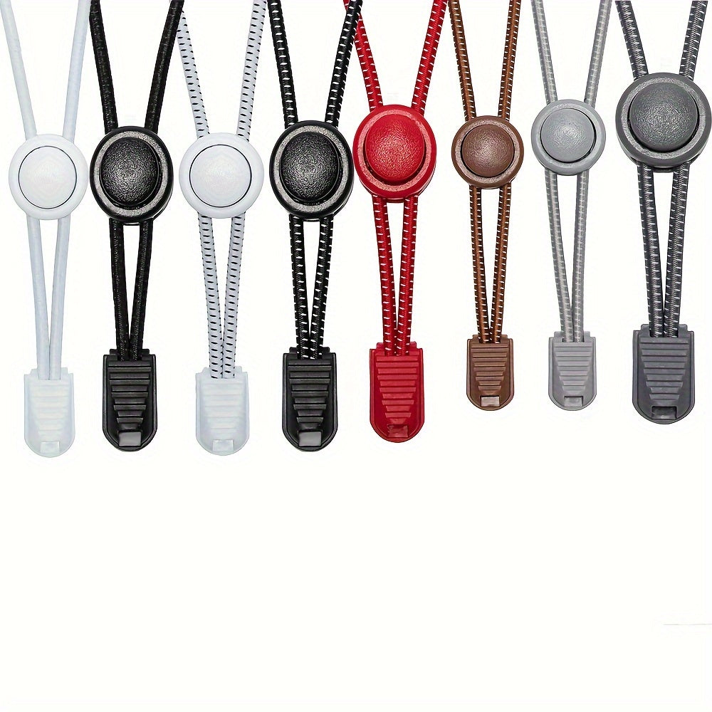 2PCS No-Tie Elastic Shoelaces for Sneakers Durable Stretchy Quick Lock