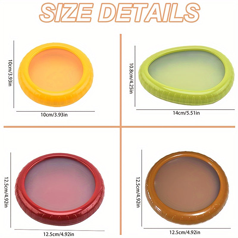 Silicone meva saqlash qutisi, qayta ishlatiladigan yangi mahsulotlar uchun tashkil etuvchi, elastik bo'laklar bilan