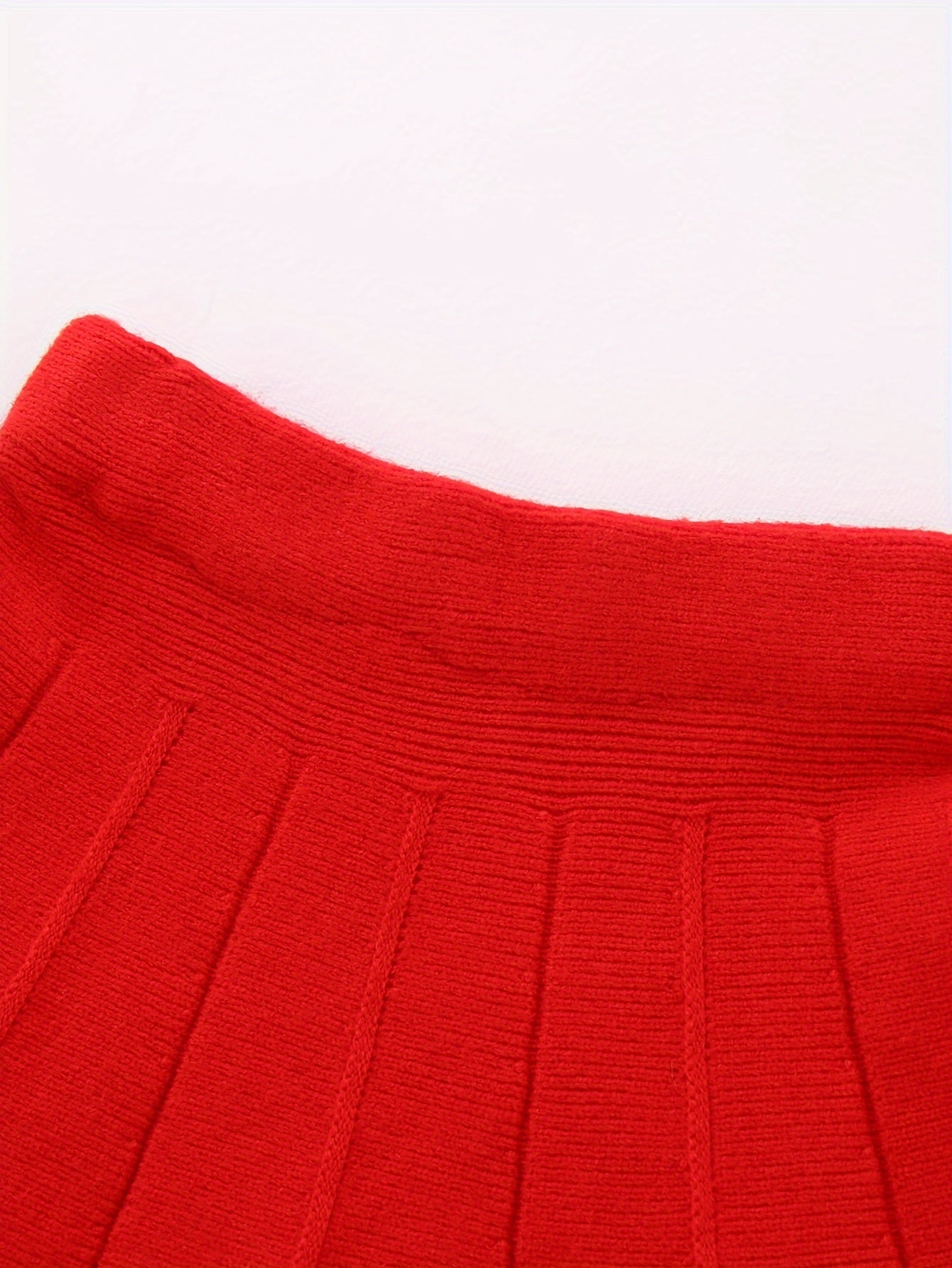 Girls Kids Spring Fall Outfit Set Cardigan Sweater and Pleated Skirt