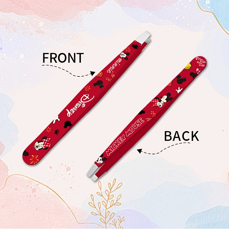 Unisex Stainless Steel Eyebrow Tweezers for Shaping and Facial Hair Removal