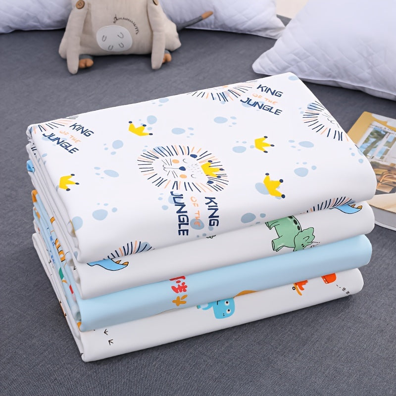 Waterproof Diaper Changing Pad with Cartoon Pattern Washable Potty Training Mat Reusable Mattress