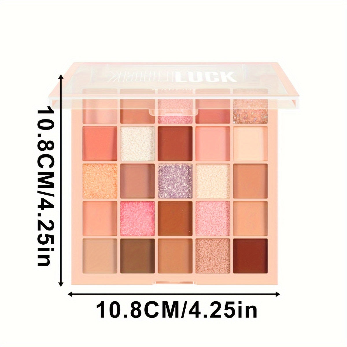 Paleta de sombras de ojos para mujer 25 colores mate glitter alto brillo cemento gris rosa marrón