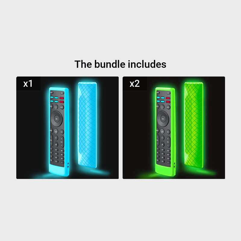 Glow-in-the-Dark Silicone Remote Cover for Vizio D Series TV Remote Control