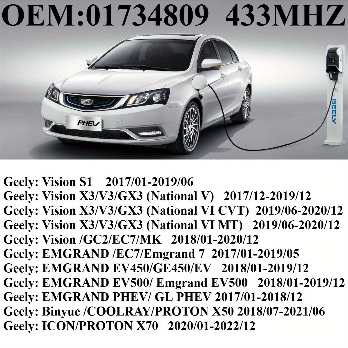 1/4 Pcs OEM TPMS Tire Sensor for Vehicles 433MHz Replacement Part