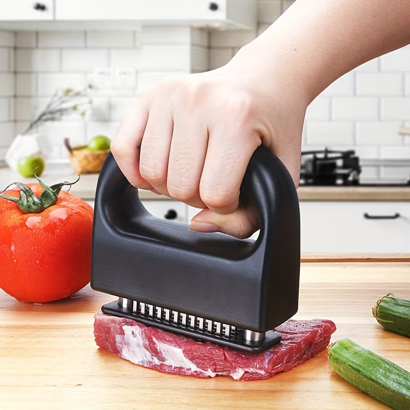 Stainless Steel Meat Tenderizer with 48 Needles for Steak Chicken and More