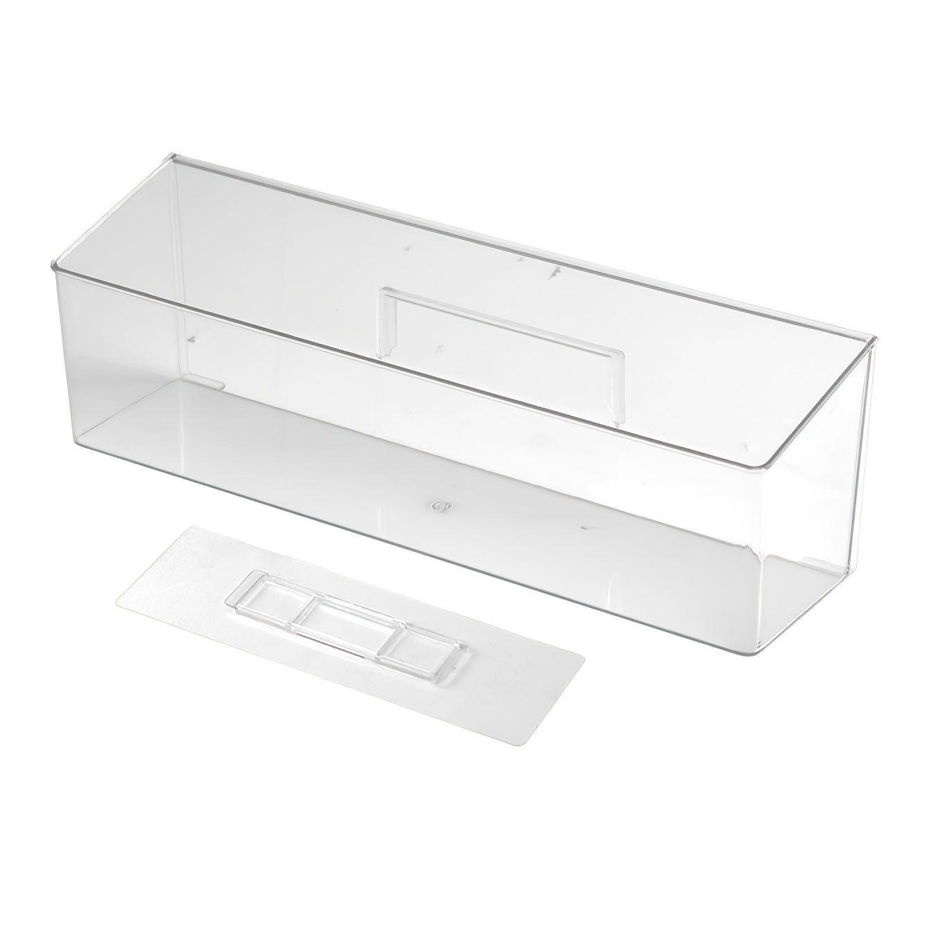 Shisha bilan yopilgan dorixona va kosmetika qutisi va oynali shkaf bilan akril devorga o'rnatiladigan saqlash tashkilotchisi