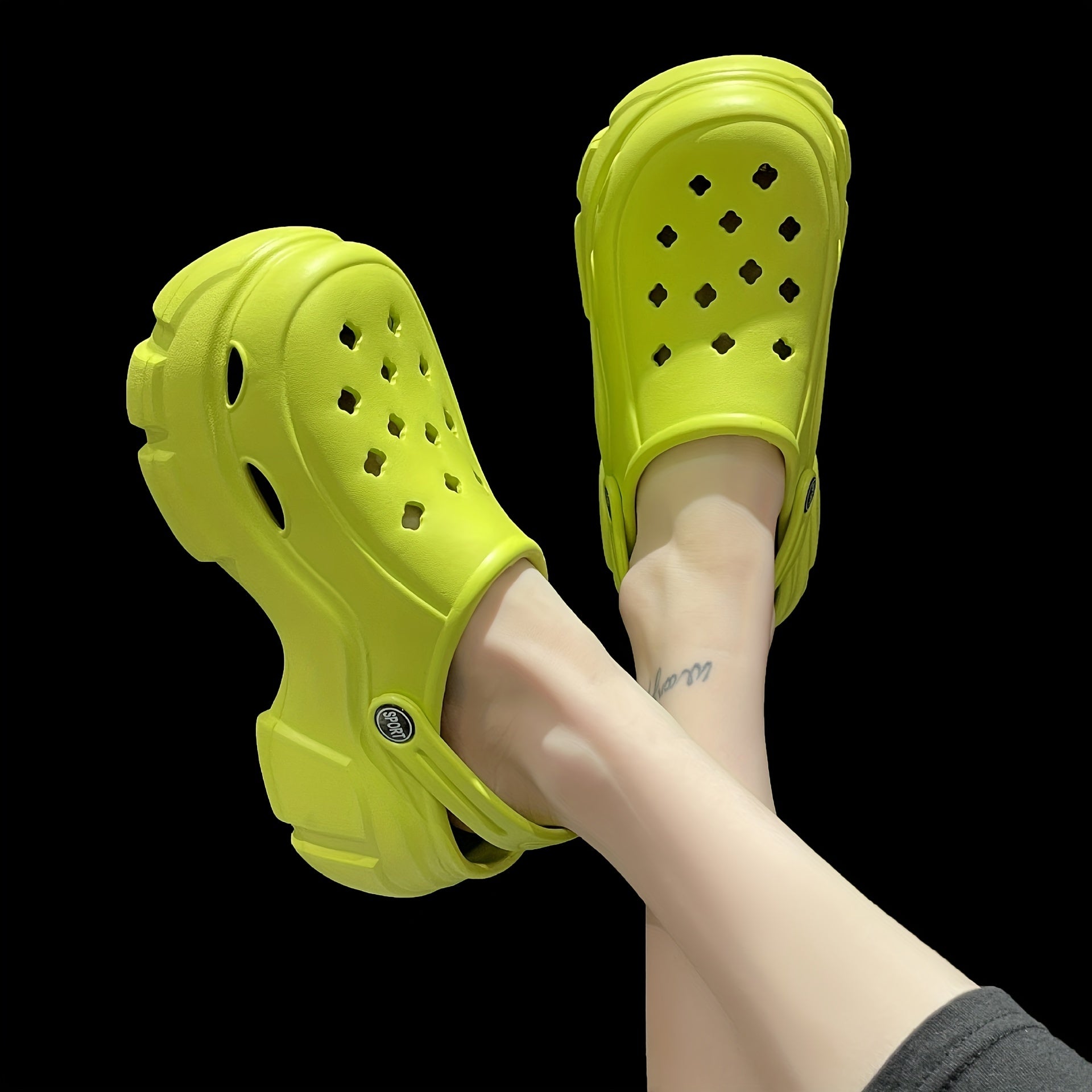 Women's Platform Chunky Clogs Non Slip Slide Sandals Outdoor Beach Shoes