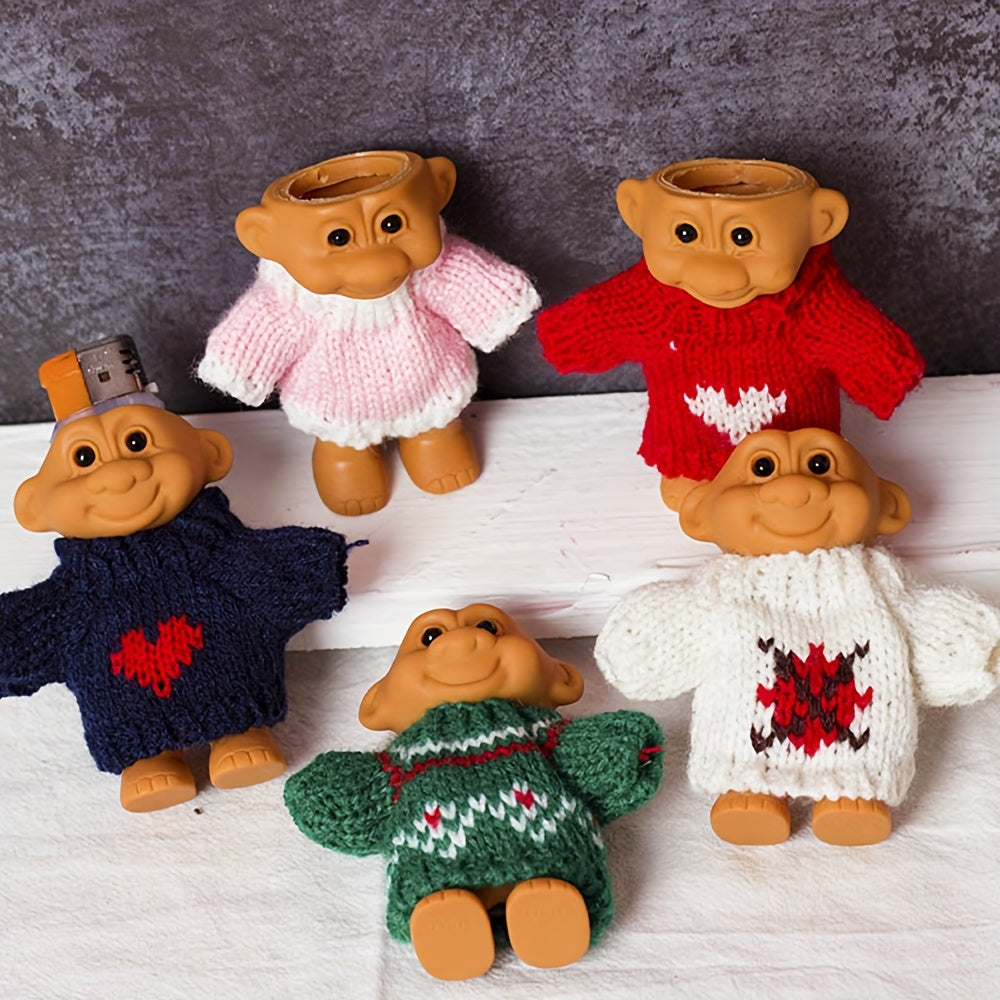 Unisex Silicone Doll Lighter Holder Cute Rubber Bracket with Buckle