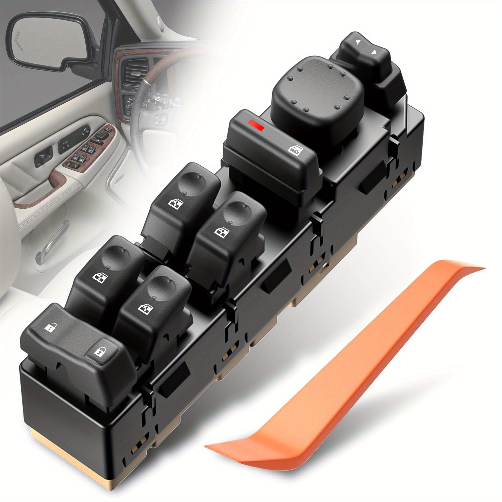 Driver Side Power Window Switch For GM Vehicles 2003-2007 Without Battery