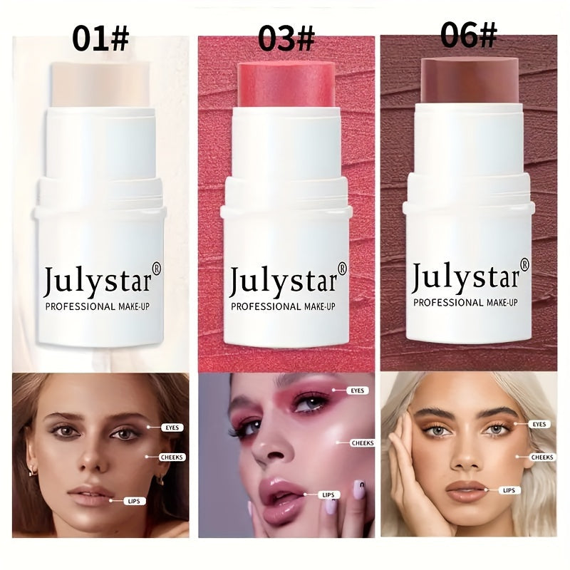 4-Piece Contour Stick Set with Highlighter Blush Bronzer Waterproof Cream Shimmery Medium Coverage