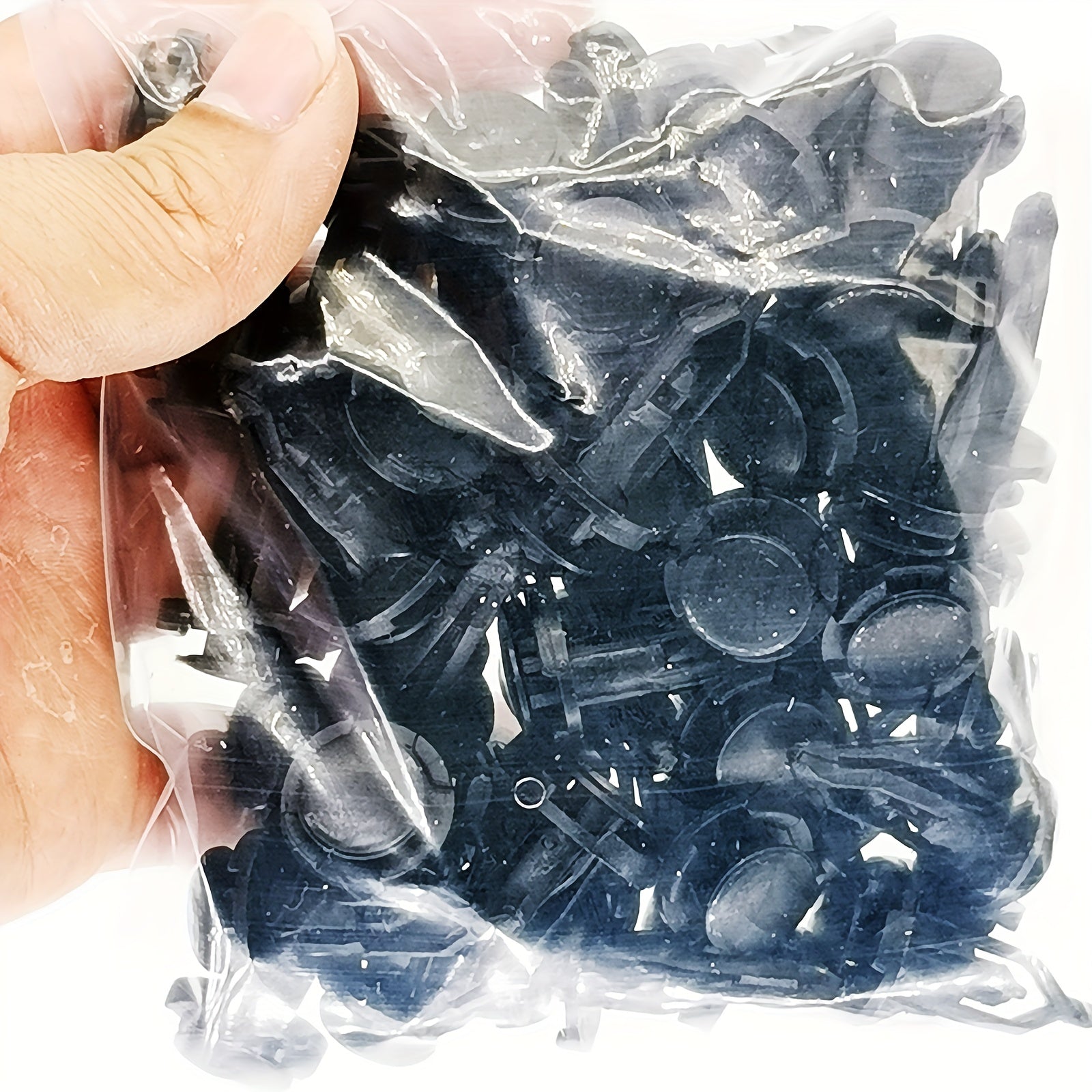 50Pcs 9mm Plastic Auto Fastener Clips Car Bumper Retainer Rivet