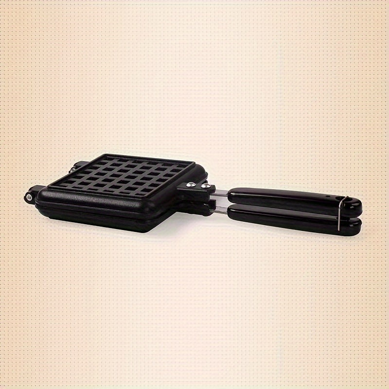 Square Aluminum Waffle Maker for Gas Stovetops Cooking Enthusiasts