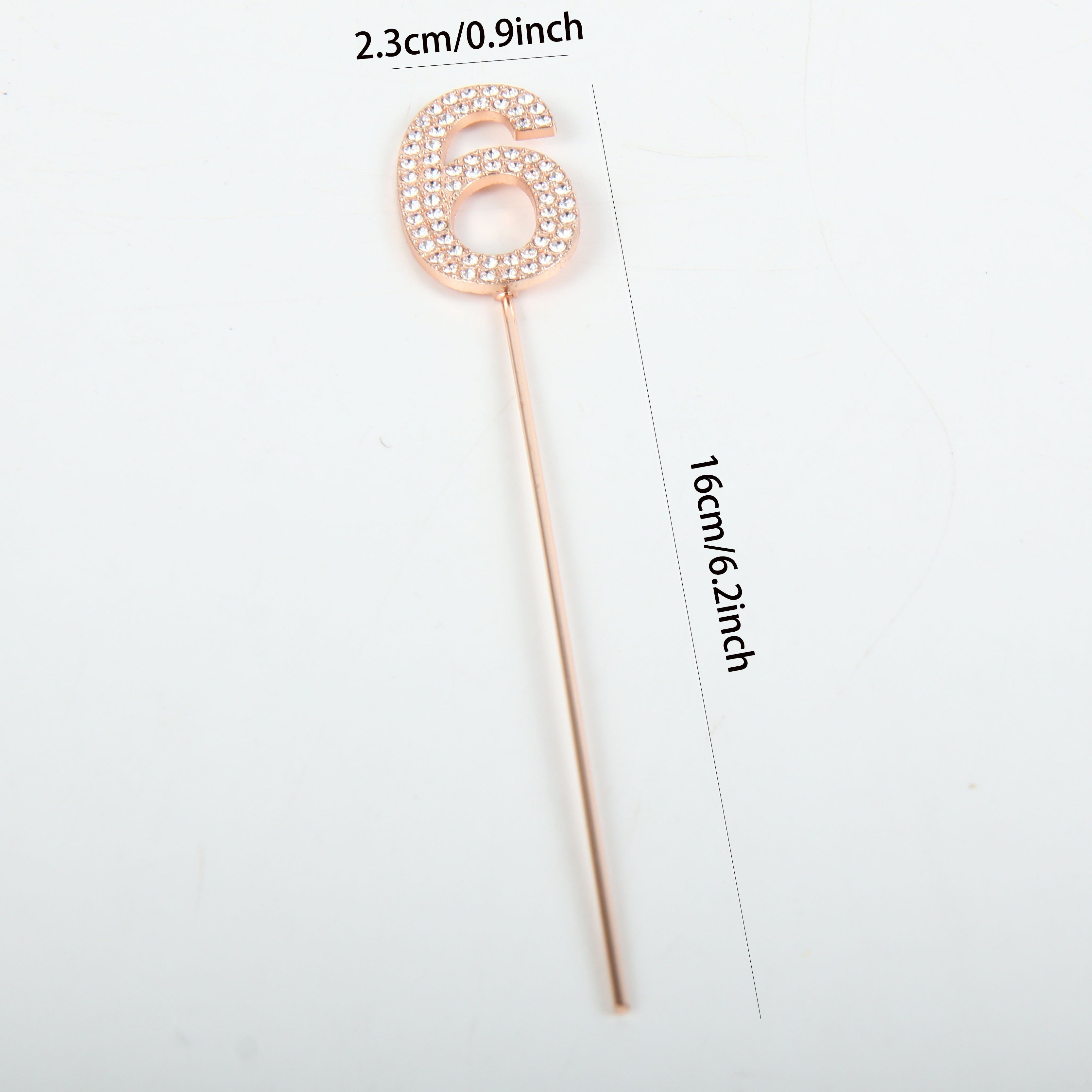 Gold or Silver Rhinestone Cake Topper for Birthdays Weddings and Showers