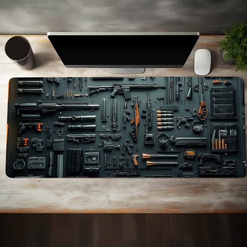 Waterproof Non-Slip Rubber Base Mouse Pad with Cloth Surface for Precise Control