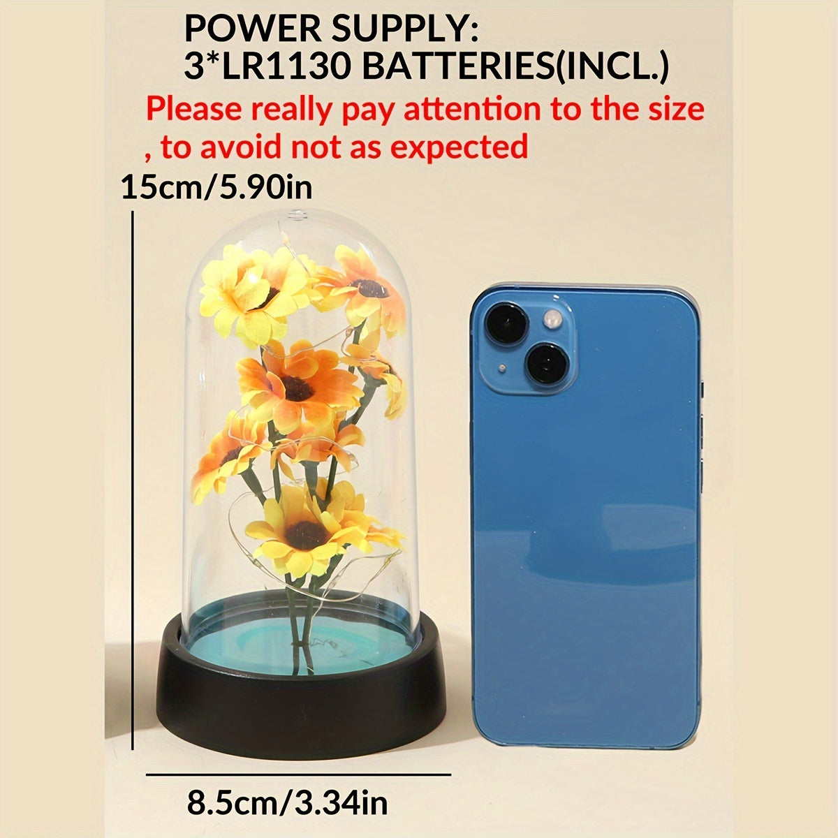 Sunflower Night Light for Home Decor and Special Occasions