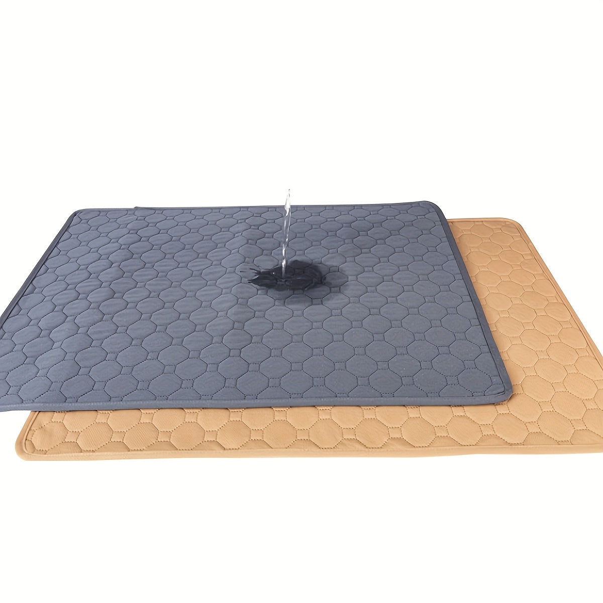 Washable Waterproof Dog Training Pad with Non-Slip Hexagonal Grip for Indoor Use
