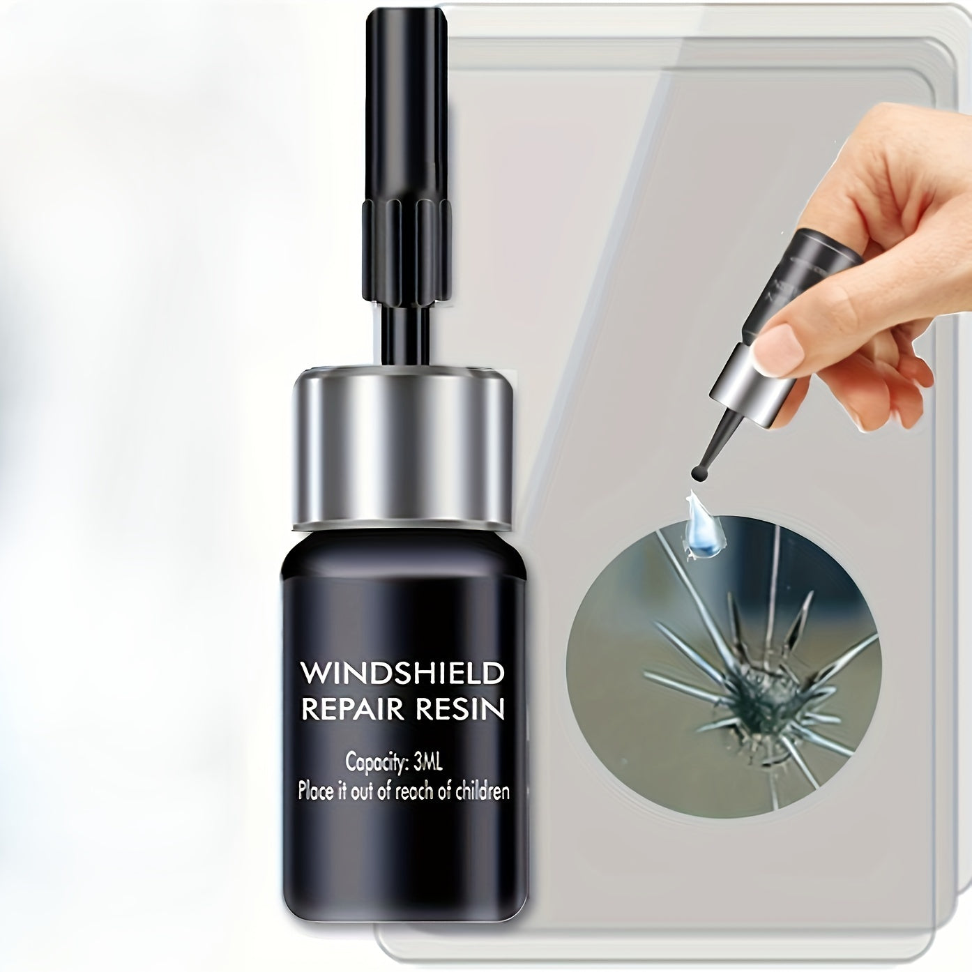 Car Windshield Repair Kit for Chips and Cracks Auto Glass Fix