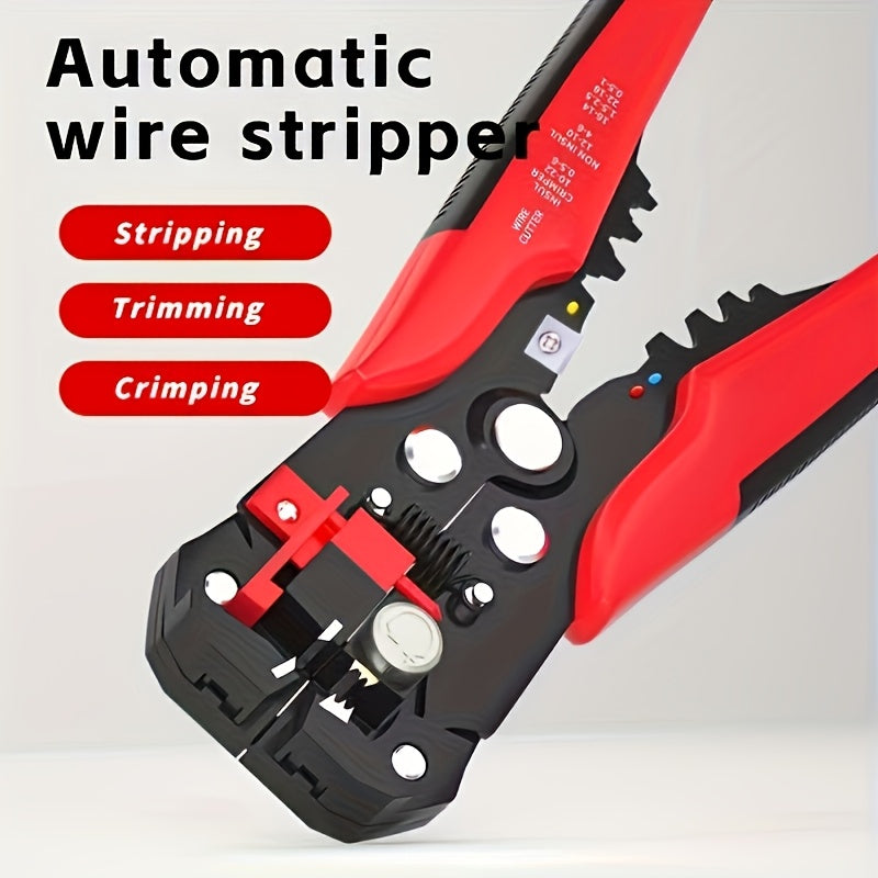 Automatic Wire Stripper Tool for Electrical Wire Cutting Crimping and Stripping