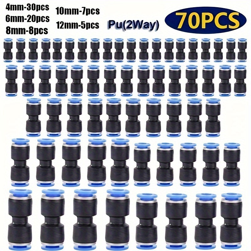 Pneumatic Quick Connector Pipe Straight Push-In Air Fittings 4/6/8/10/12