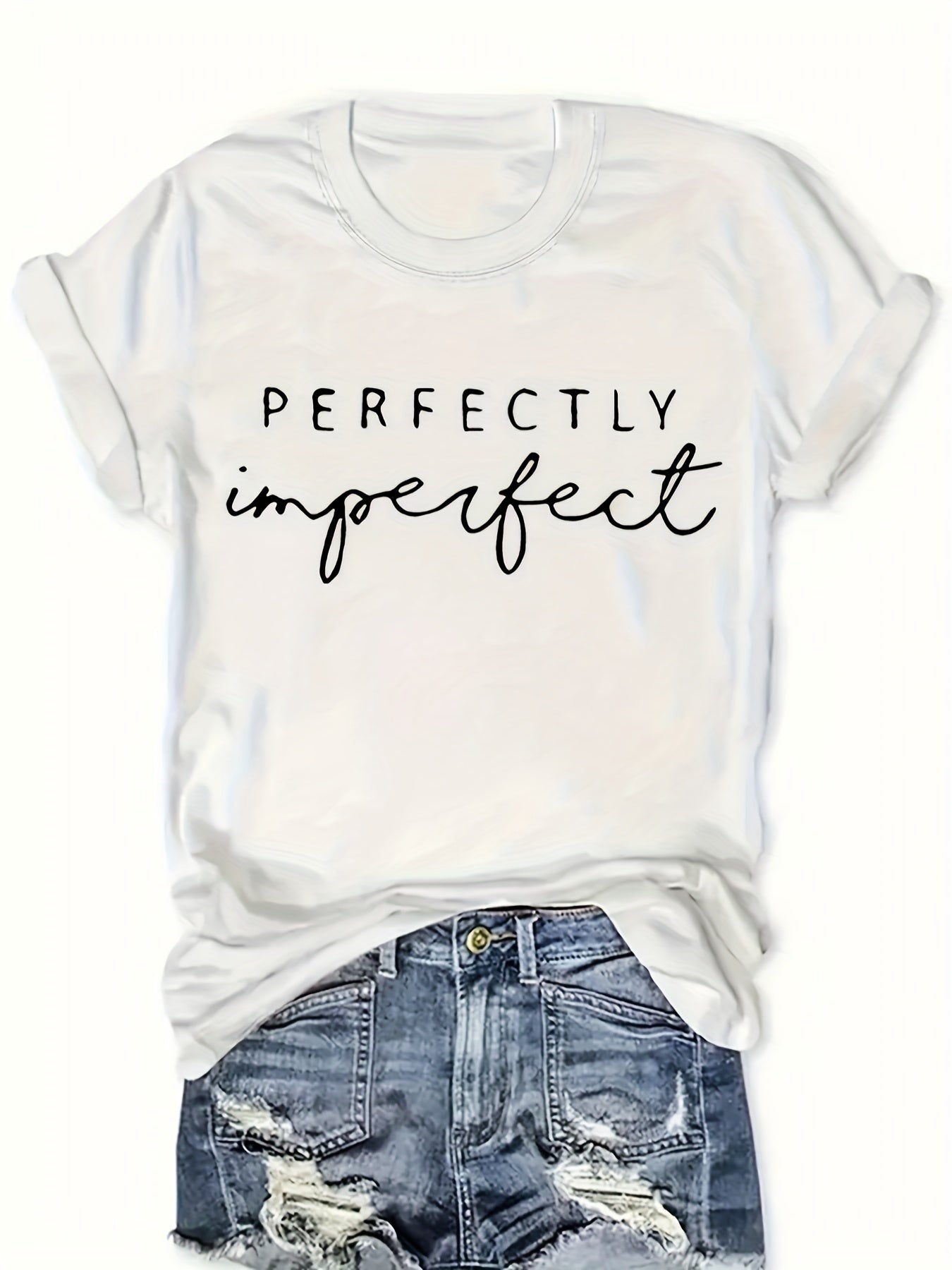 Women's Plus Size Graphic T-Shirt White Short Sleeve Casual Comfortable