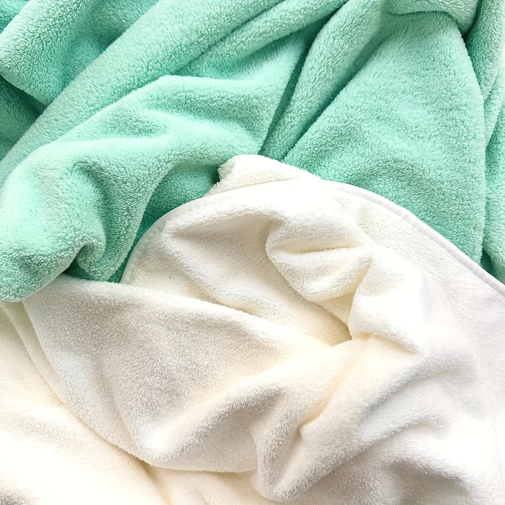 Hooded Bath Towel for Kids Super Absorbent Soft Polyester Animal Pattern 80cm