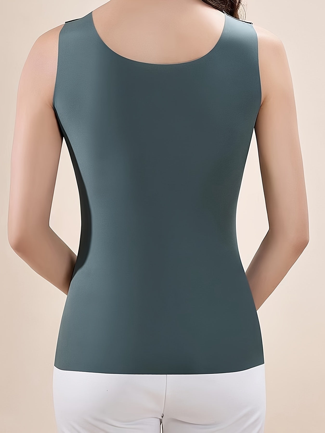 Women's Breathable Lace Lingerie Vest with Chest Pad and Back Lace Design