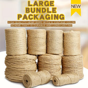 Natural Jute Twine Rope for DIY Crafts Gift Wrapping Decorative Projects 4-14mm