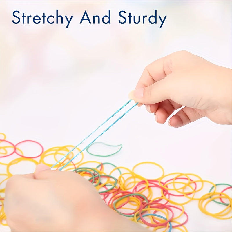 Multicolor Rubber Bands 38mm Durable Elastic Office School Home Organization 220pcs
