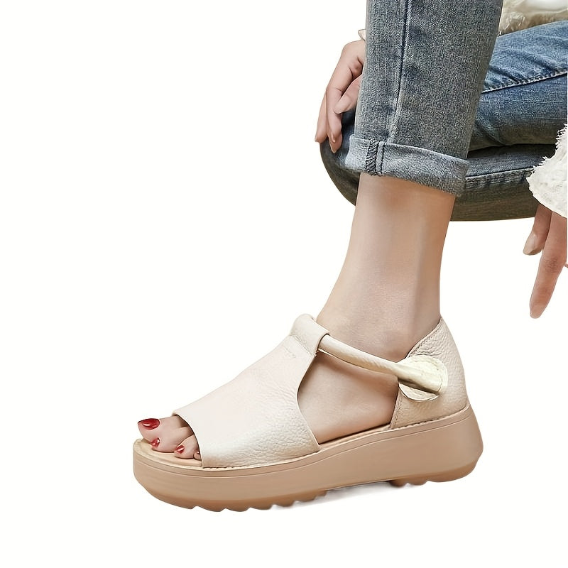 Женские плоские сандалии-слипоны с открытым носком, летняя обувь с бантом и застежкой