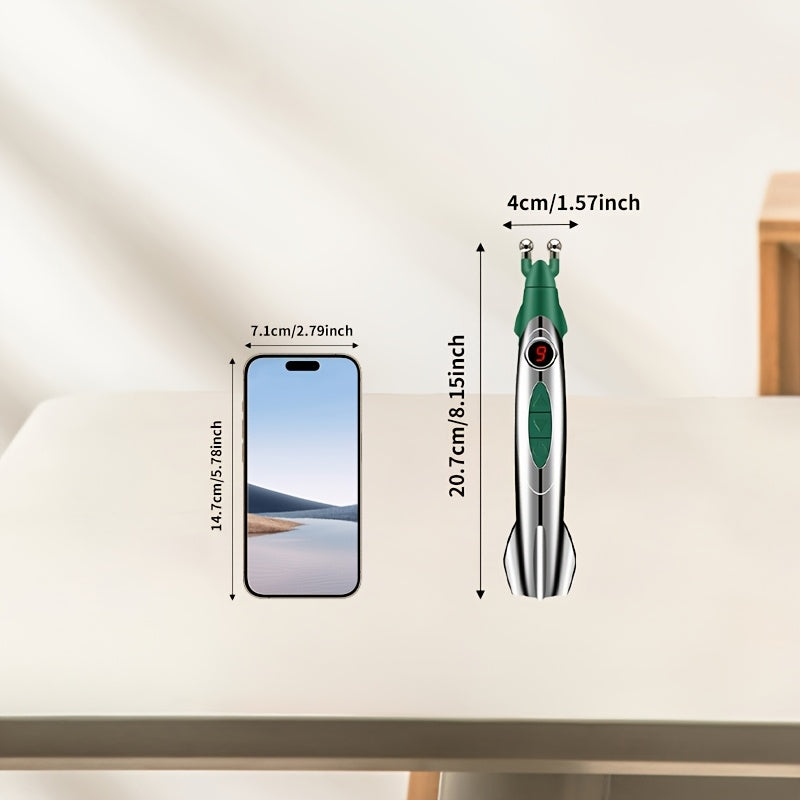 Bolígrafo de masaje corporal completo eléctrico con tecnología de puntos de acupuntura, varita de acupuntura eléctrica portátil