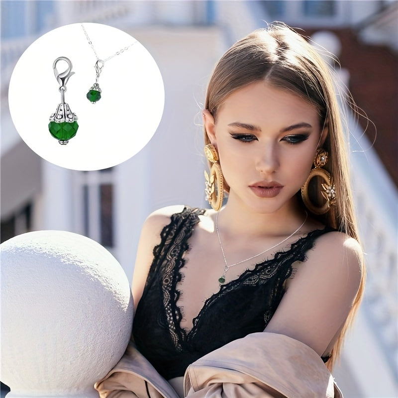 Juego de llavero de cristal de 40 piezas para bolsos, collares y anillos de llaves