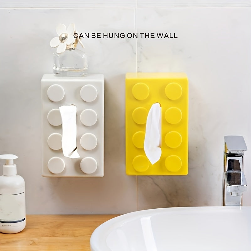 Tissue Box with Napkin Dispenser Creative Storage for Home Bathroom Decor