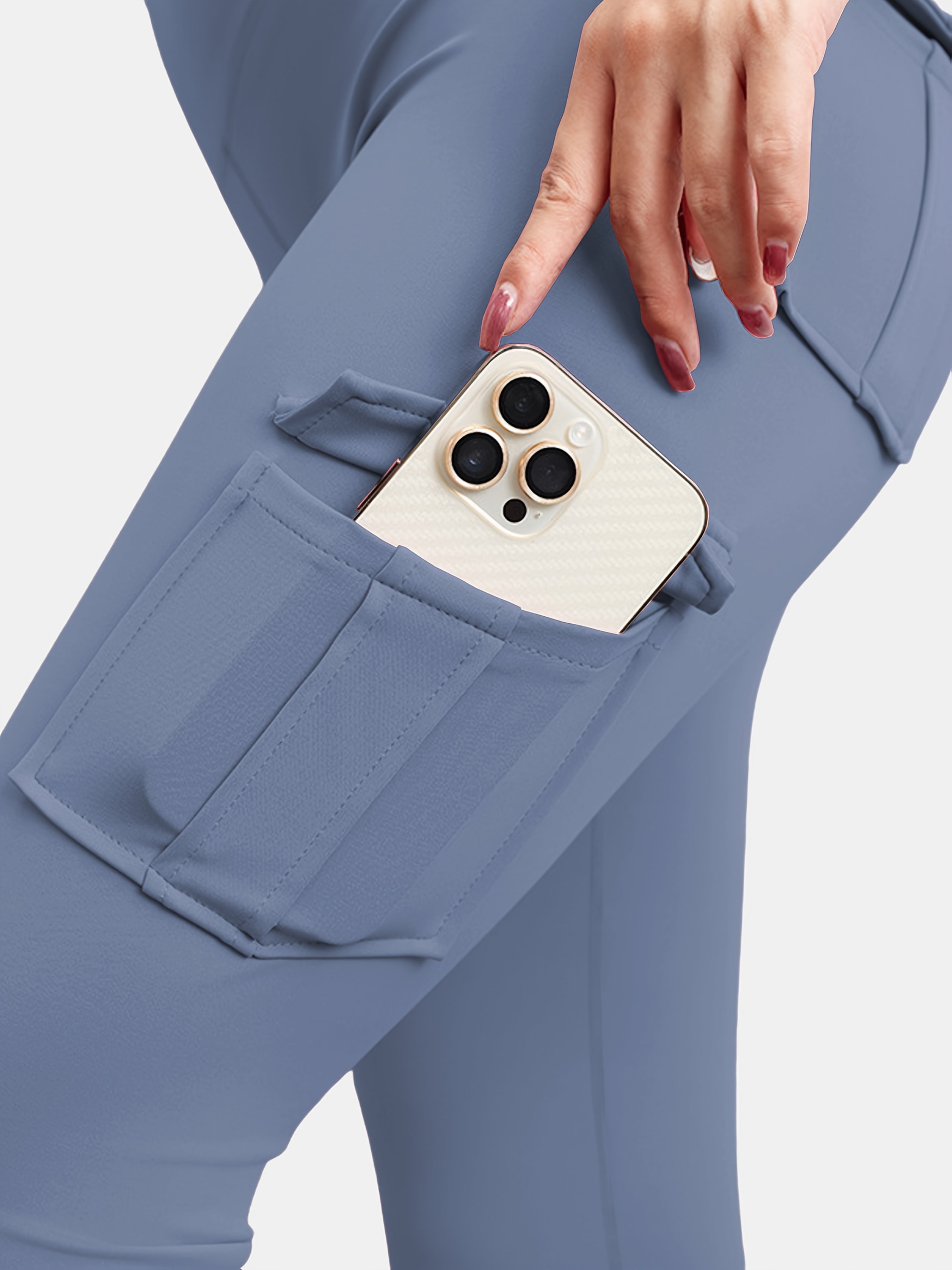 Plus Size Women's High Waist Yoga Pants 2 Pack with Pockets Breathable Comfortable