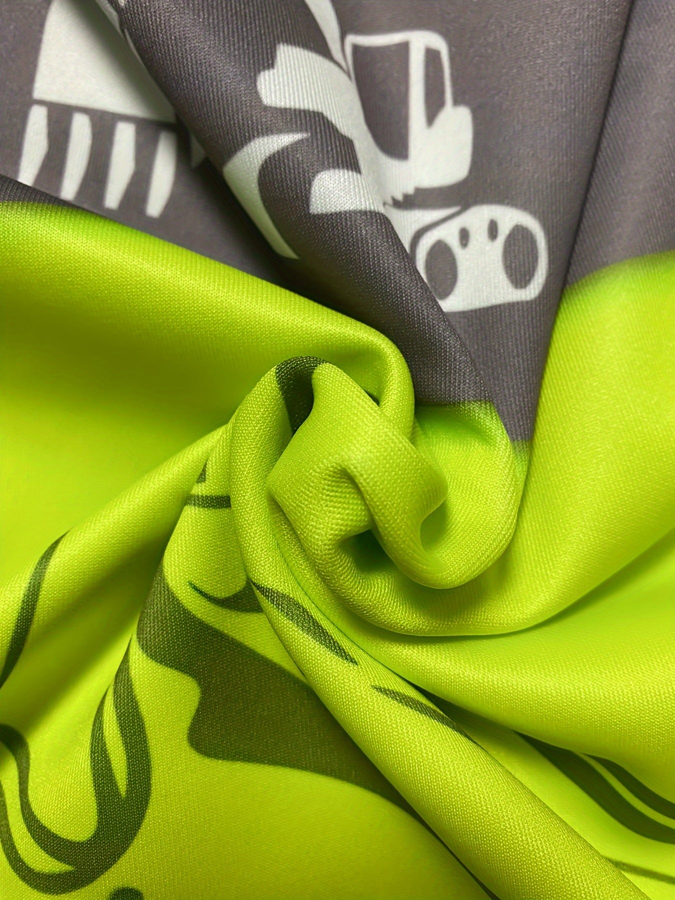 Men's Plus Size Hoodie with Excavator Print Long Sleeve Casual Knit Fall Spring