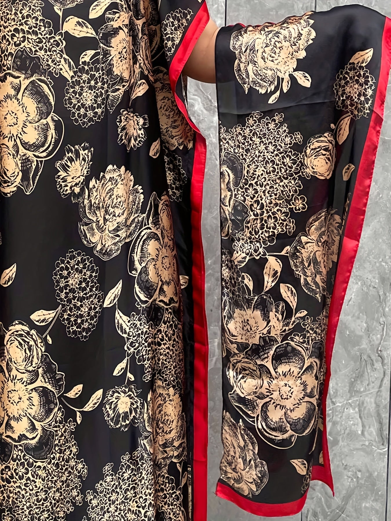 Plus Size Leopard Print Maxi Dress with Matching Headscarf Casual Summer Beach