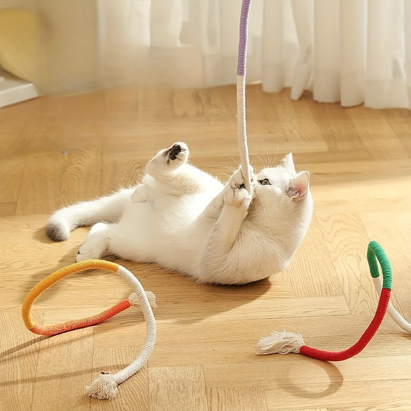 Durable Cat Toy Rope for Indoor Cats Teeth Grinding Oral Cleaning