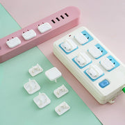 10 Pieces Plastic Safety Outlet Covers for US Standard Plugs Childproof Shock Prevention