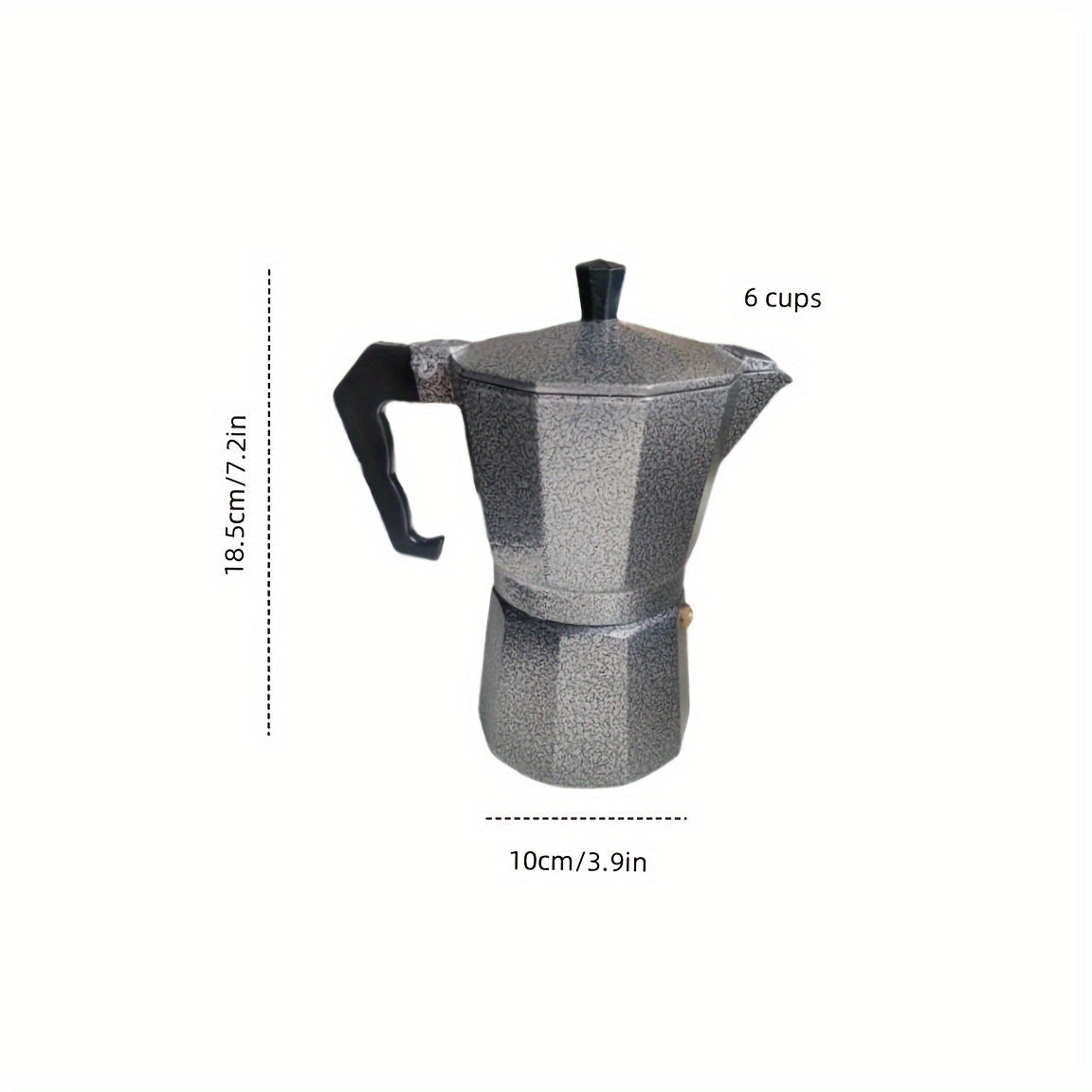 Ассортимент кофейников мокко в ближневосточном стиле с черным фоном, а также алюминиевые кофейники, кофейные чашки и полный кофейный набор в итальянском стиле.