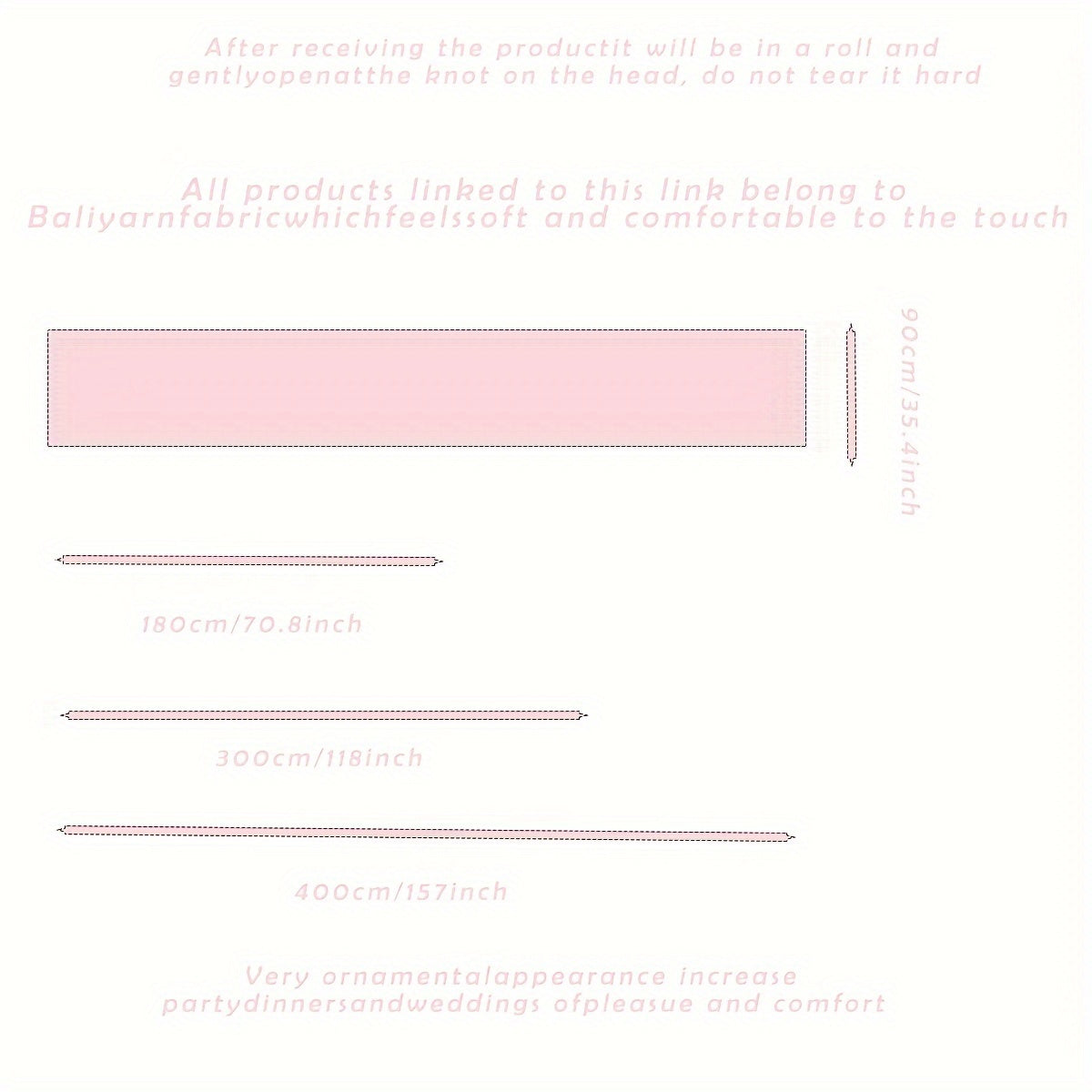 Rustic Polyester Cheese Cloth Table Runner for Outdoor Events and Celebrations