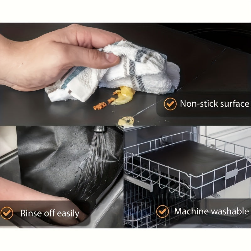 Non-Stick Glass Fiber Oven Liner for Electric Gas Ovens and Grills
