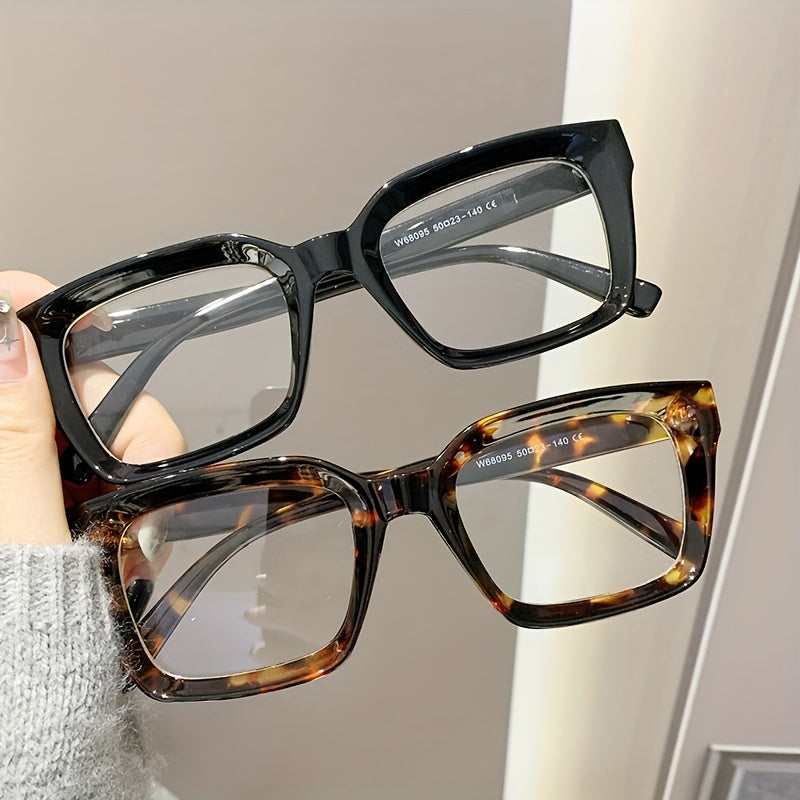 Square Optical Frame Glasses for Women Clear Lens Computer Spectacles