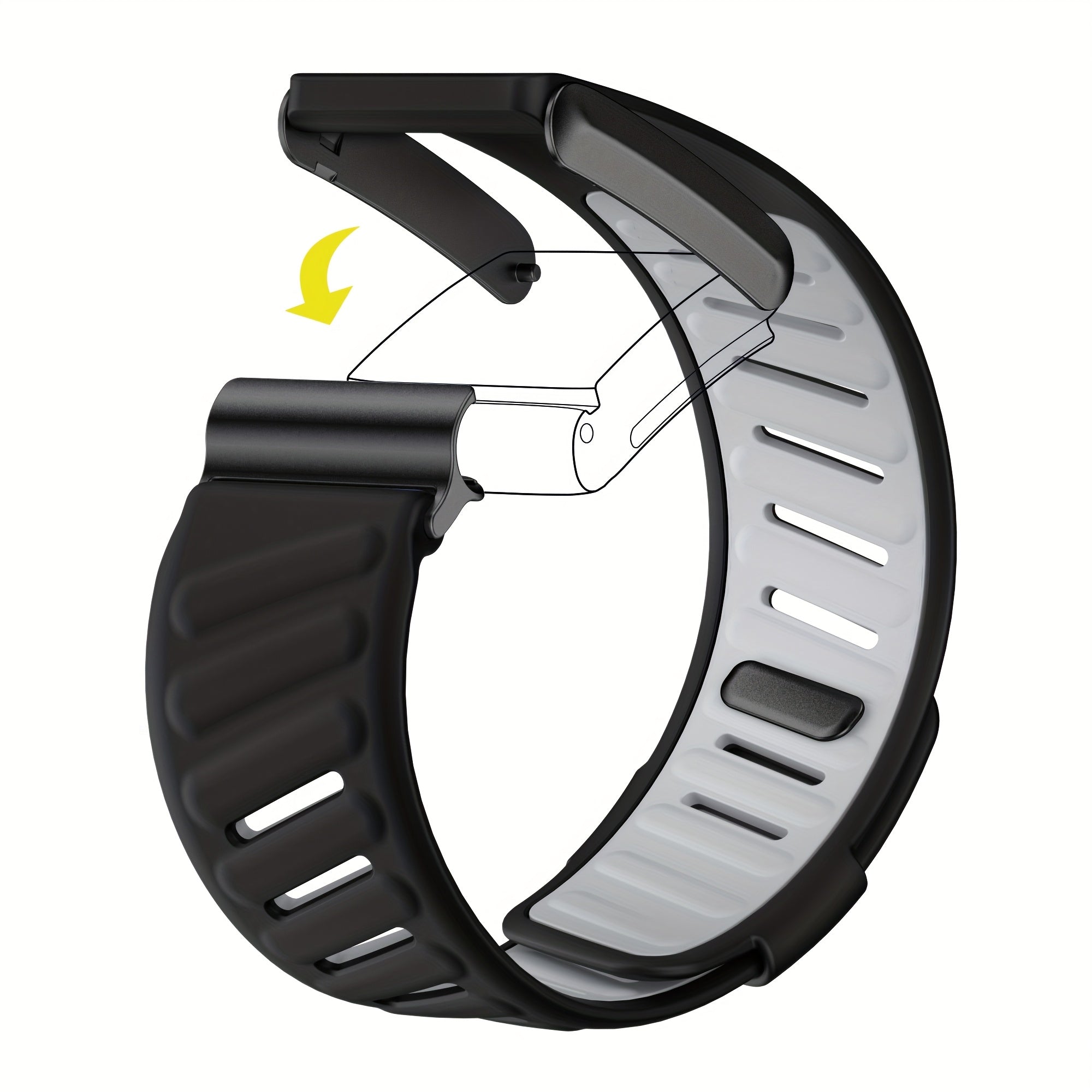Adjustable Silicone Sport Wristband for Men and Women No Battery Included