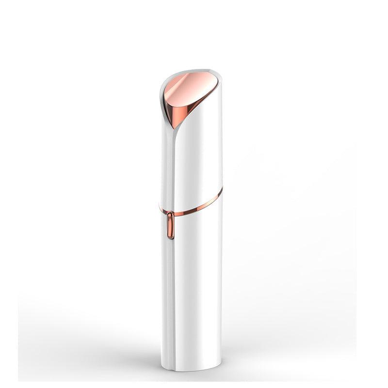 Women's Rose Gold Facial Hair Trimmer Rechargeable with USB Charging