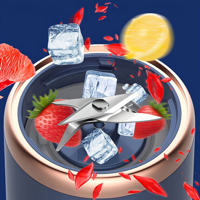 Vaso licuadora portátil recargable por USB de 0.3L para batidos y jugos de viaje