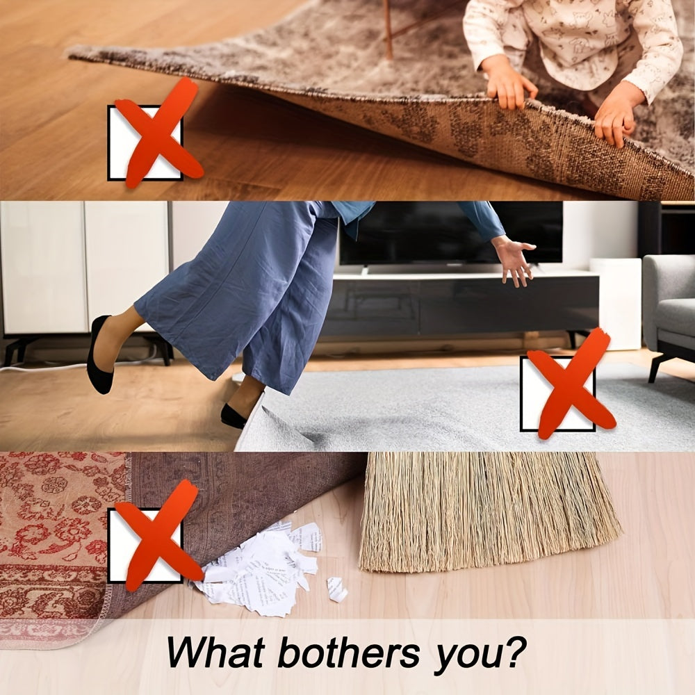 Tree-Shaped Rug Grip Stickers Non-Slip Reusable Washable for Hardwood Floors and Tiles