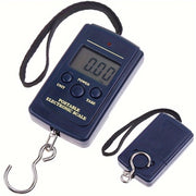 Lightweight Blue Portable Luggage Scale with Hidden Hook High Precision Battery Operated