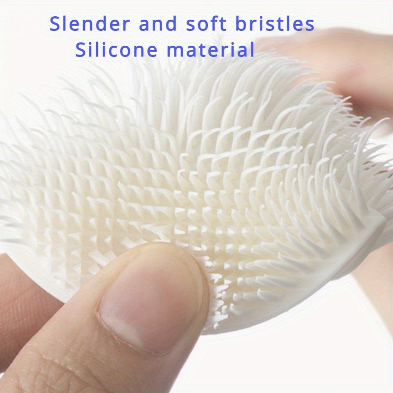 Silicone Bottle Brush With Foldable Head Long Handle Reusable Kitchen Cleaning